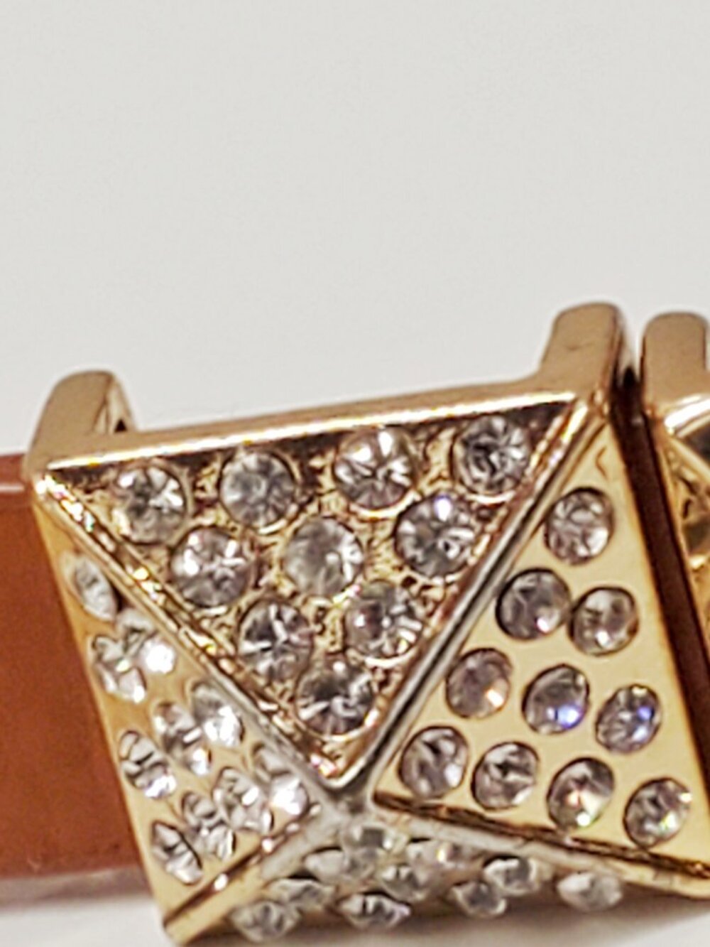Pave Pyramid Stud Rhinestone Bracelet - Picture 5 of 5